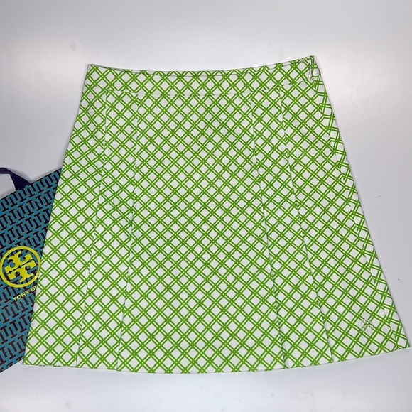 Tory Burch/Sport Tech Twill Pleated Golf Skirt - Picture 1 of 9